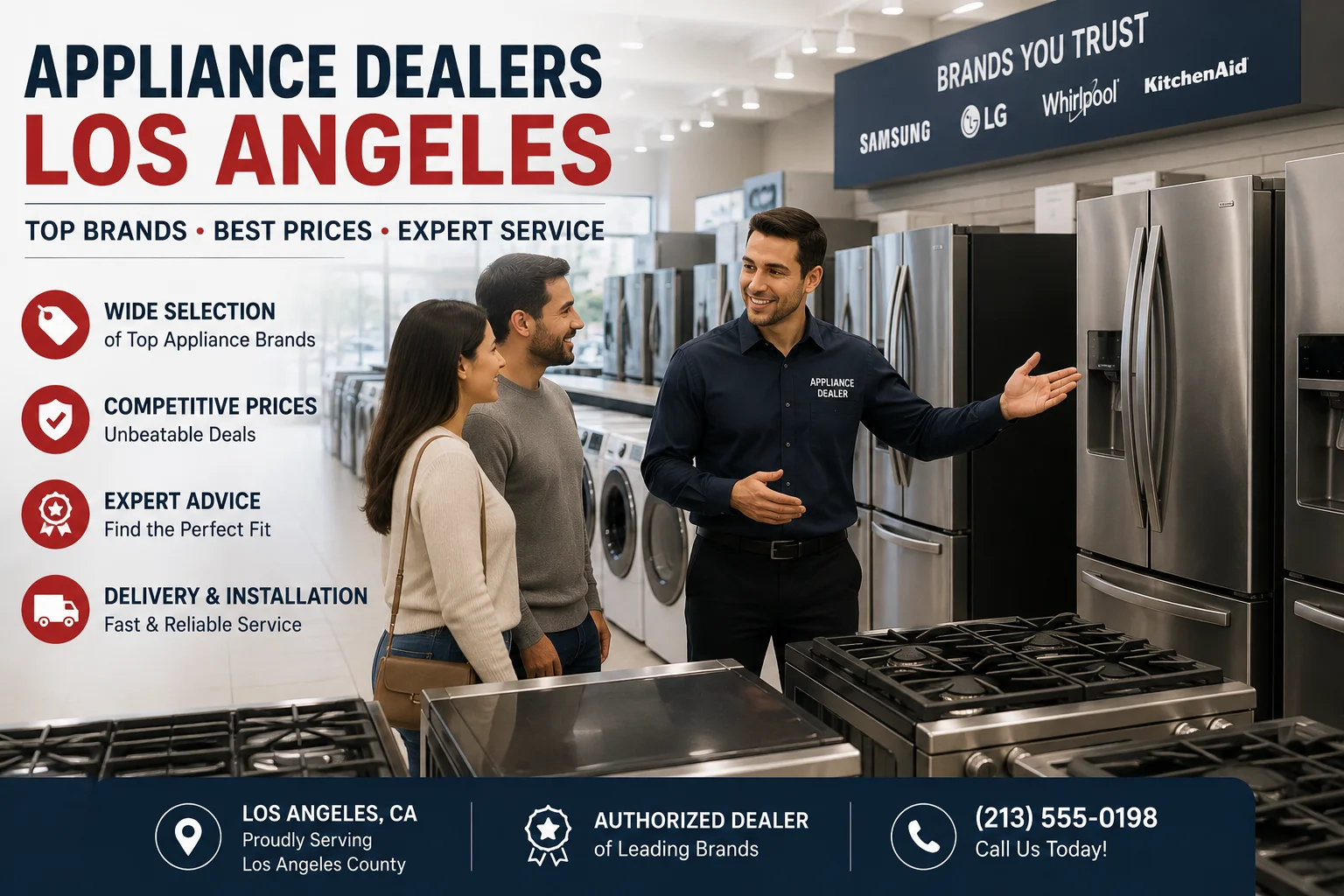 Appliance dealers Los Angeles - quality brands and expert service